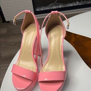 Wild Diva Glossy Pink Heels